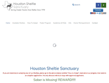 Tablet Screenshot of houstonsheltiesanctuary.com